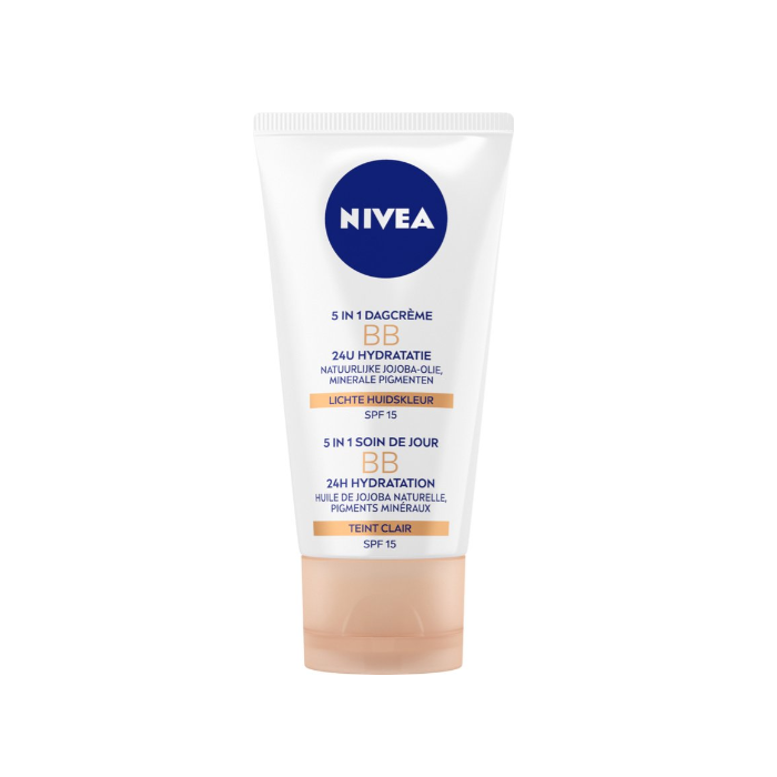 Nivea BB Cream 50ml 5in1 Light SPF15 (NL/FR)