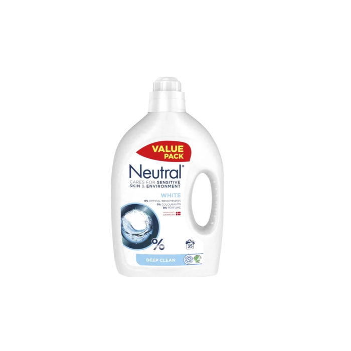 Neutral Laundry Detergent 1750ml White Deep Clean 35sc (EN/DK/IS)