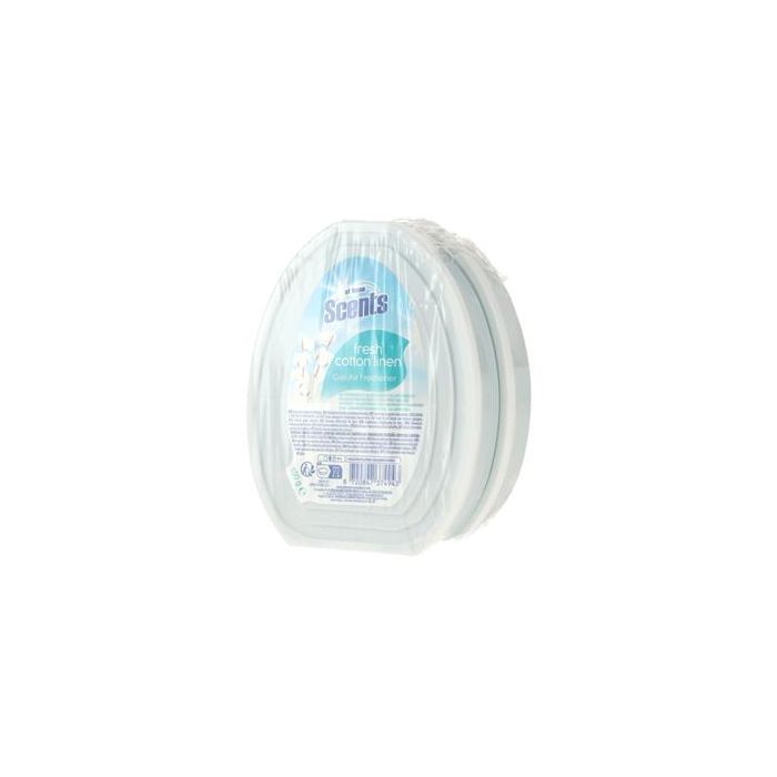 At Home Scents Air Freshener 2x150gr Gel Fresh Cotton Linen (NL/EN/FR/DE)