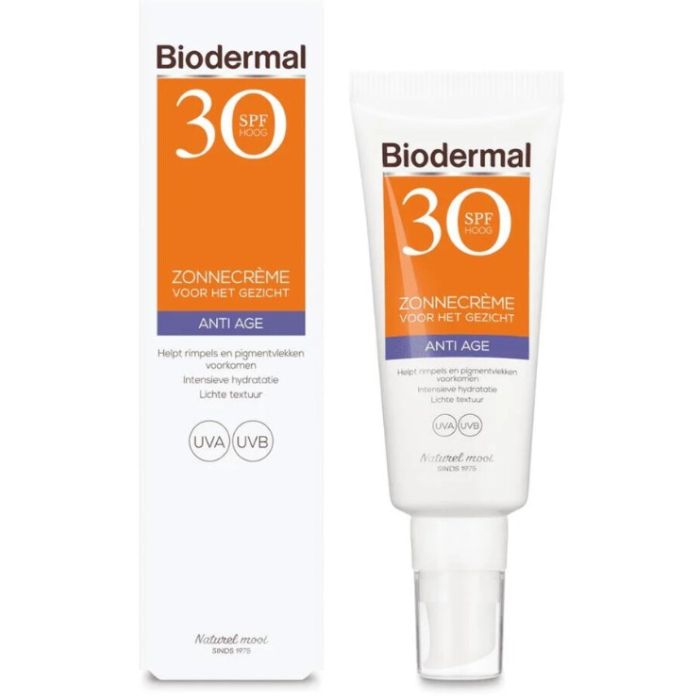Biodermal Sun Cream Face 40ml Anti Age SPF30 (NL)