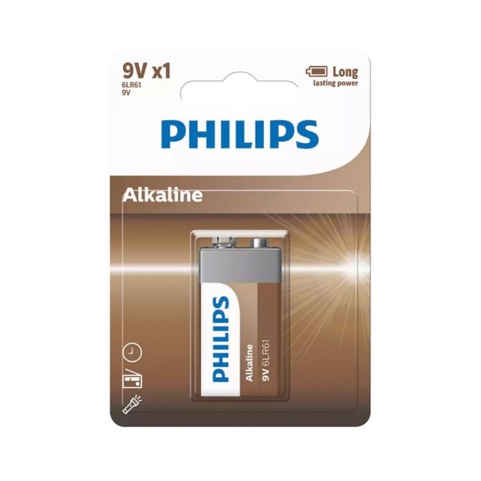 Philips Battery 9V  Alkaline 1pack (Nl/EN/DE)