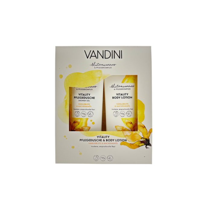 Vandini Giftset 2pcs Vanille & Macademia Oil (EN/DE)