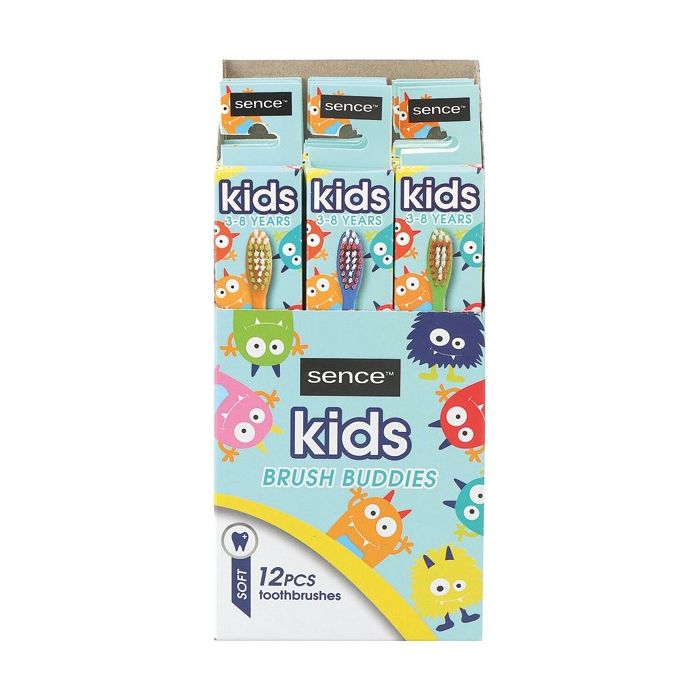 Sence Display 12pcs Toothbrush Kids Fresh Soft (NL/EN/FR/DE)