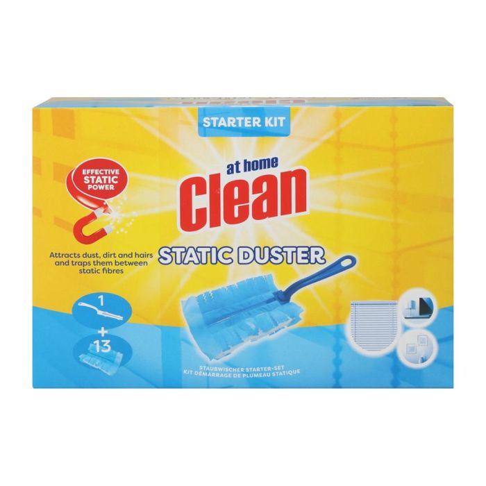 At Home Clean Duster Set Handle +13 Refills (NL/EN/FR/DE)