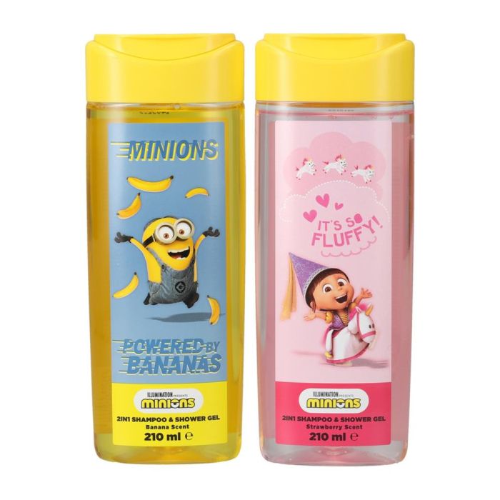 Minions Shower Gel & Shampoo 2ass 210ml Desicable Me (NL/EN/FR/DE)