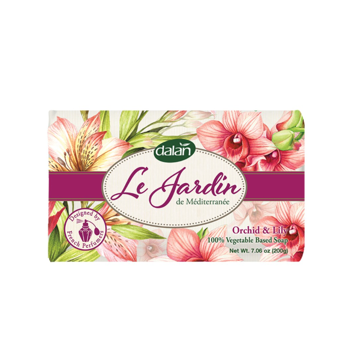 Dalan Soap Bar 200gr Jardin Orchid & Lily (EN/FR/DE)