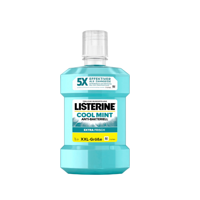 Listerine Mouthwash 1000ml Cool Mint Extra Fresh (DE)