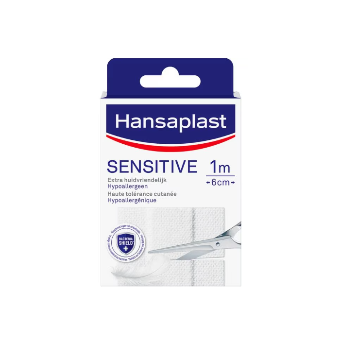 Hansaplast Plaster 10pcs Sensitive 1mx6cm (NL/FR/DE)
