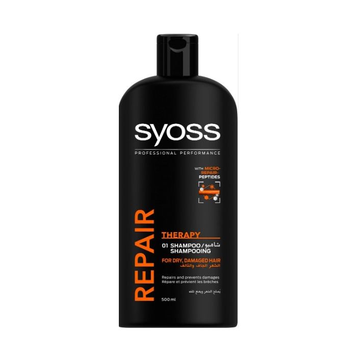 Syoss Shampoo 500ml Repair Therapy (FR/EN)