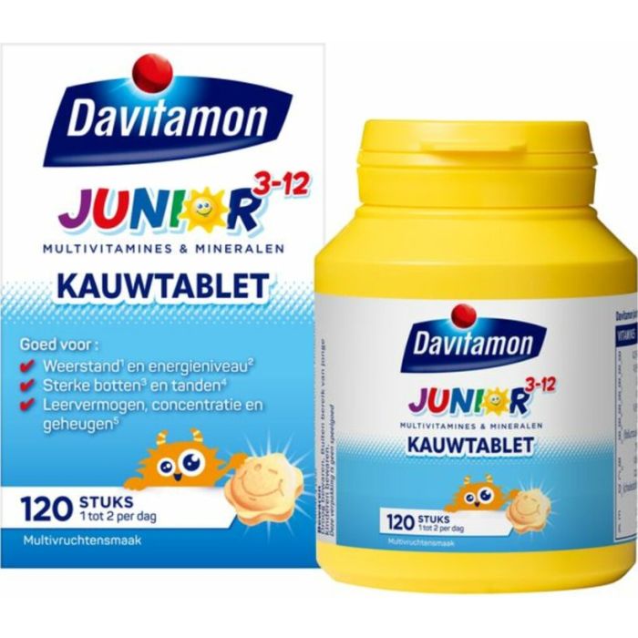 Davitamon Chewing Tablets Jr. 120pcs Jr Multi Fruit (NL)