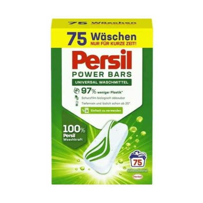 Persil  Laundry Detergent Pods 75pcs Power Bars Universal (DE/AT/CH)
