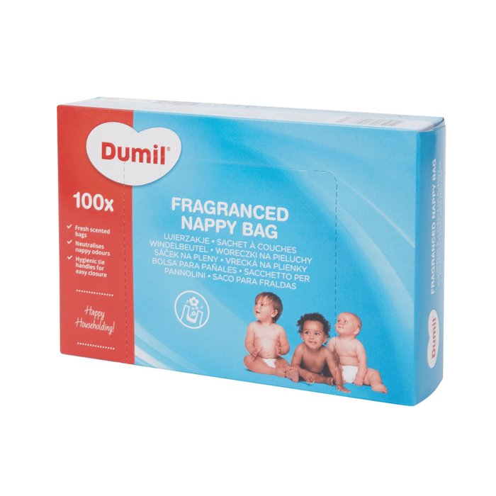 Dumil Fragranced Diaper Bag 100pcs (NL/EN/FR/DE)