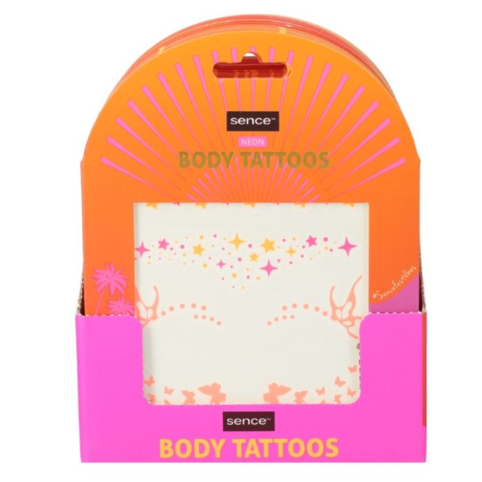 Sence Shelf Display 36pcs Tattoo Body 4ass Festive Heat (NL/EN/FR/DE)