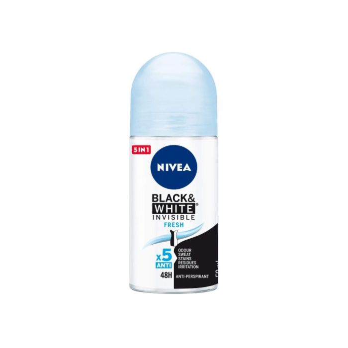 Nivea Deo Roll-On 50ml B&W Invisible Fresh (NL/FR)