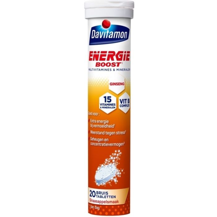 Davitamon Effervescent Tablet 20pcs Energy Boost (NL)