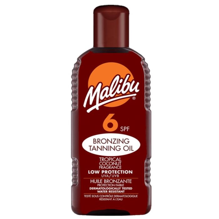 Malibu Bronzing Tanning Oil 200ml SPF6 Coconut (EN/ES/FR)