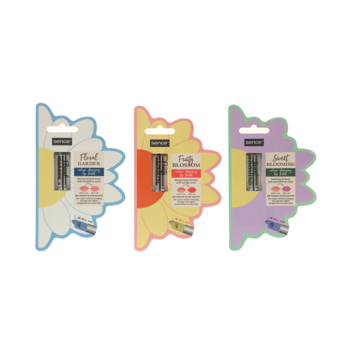 Sence Floral Garden Lipbalm 3gr 3ass (NL/EN/FR/DE)
