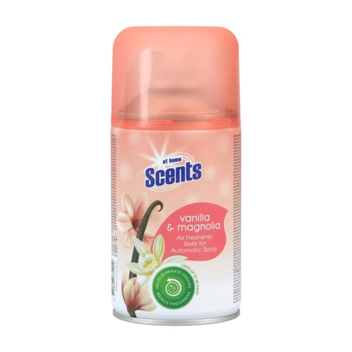 At Home Scents Automatic Air Freshener 250ml Refill Vanilla & Magnolia (NL/EN/FR/DE)