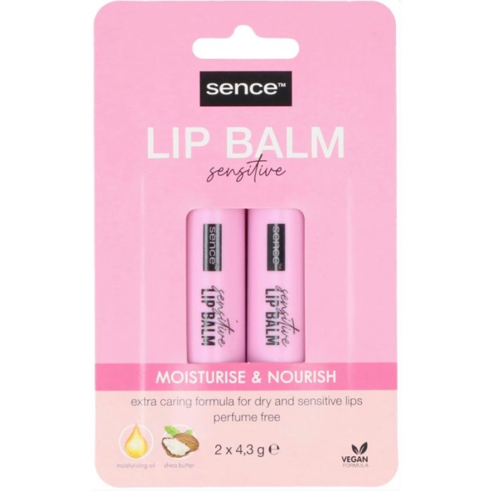 Sence Lip Balm 2x4.3gr Sensitive (NL/EN/FR/DE)