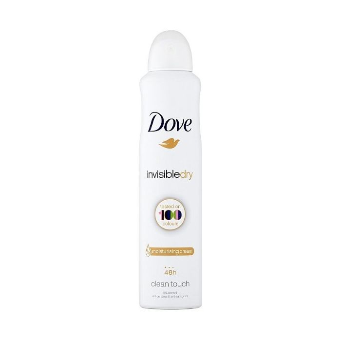 Dove Deo Spray 250ml Invisible Dry (EN/FR/PT/ES)