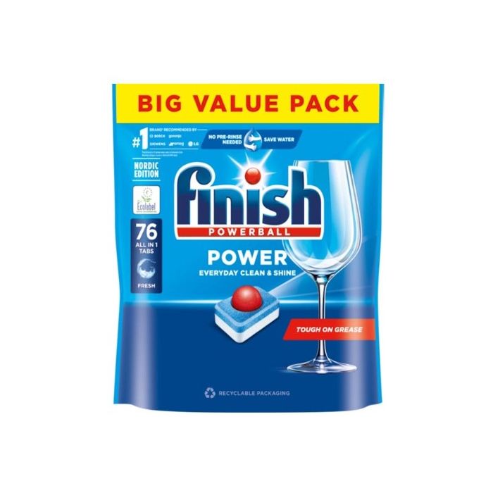 Finish Power Dishwasher Tabs 76pcs All In 1 (SE/FI/NO)