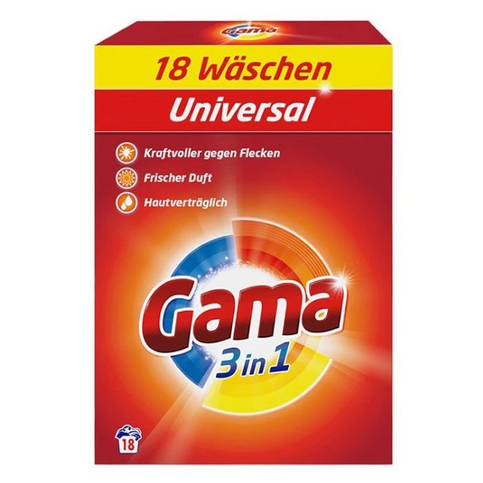 Gama Laundry Detergent 1,08kg Universal 18sc (DE/FR/IT/PL)