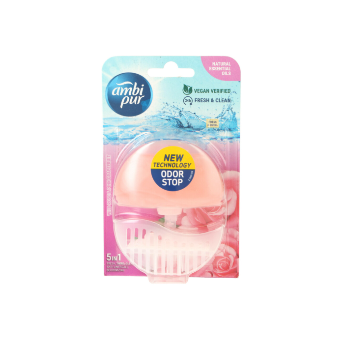 Ambi Pur Toilet Block 55ml Wild Rose & Pink Grapefruit (NL/EN/FR/DE)