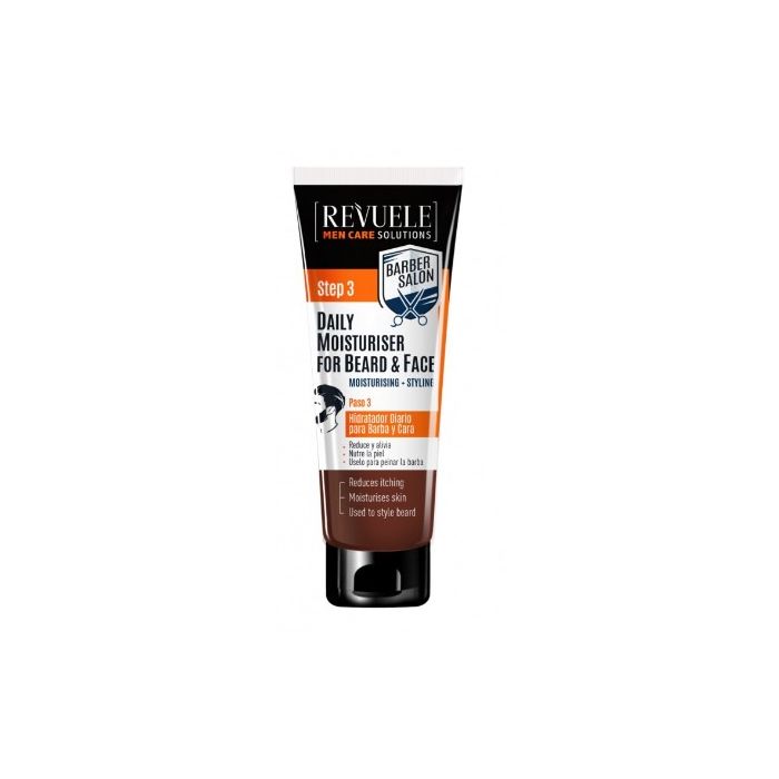 Revuele Beard & Face Cream 80ml Men Care Moisturizer (NL/EN/FR/DE)