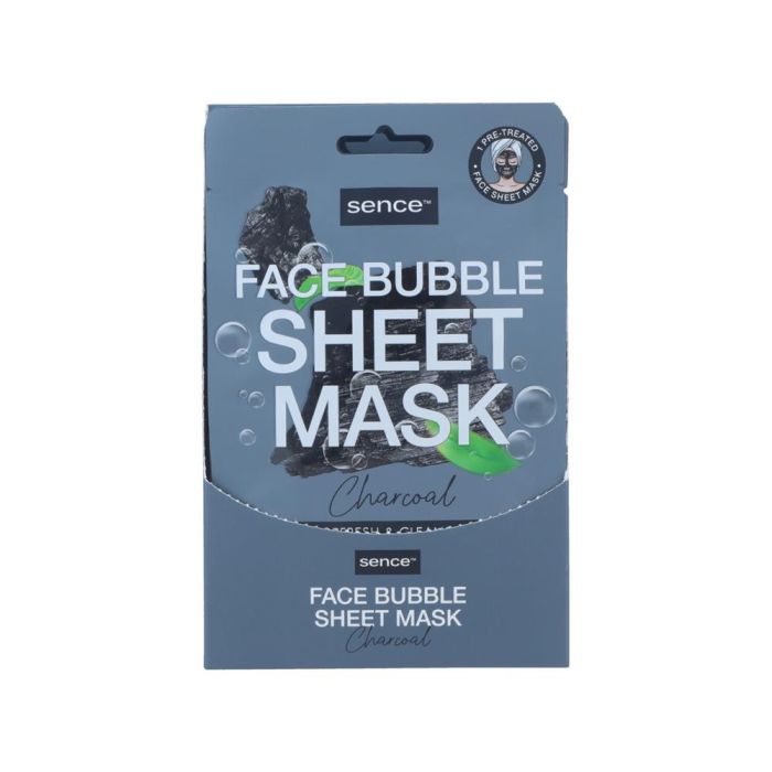 Sence Display 12pcs Face Sheet 20ml Bubble Charcoal (NL/EN/FR/DE)