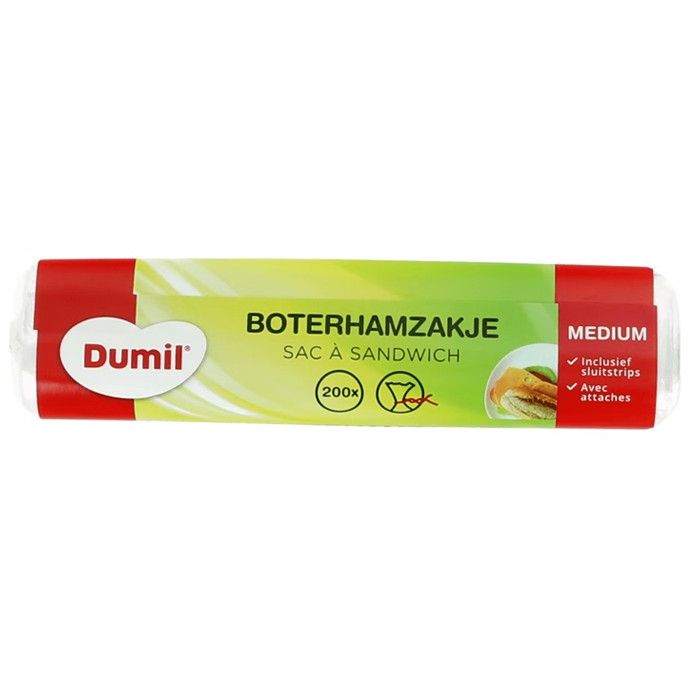 Dumil Sandwich Bag 200pcs Medium (NL/EN/FR/DE)