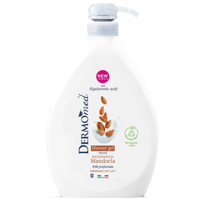Dermomed Shower Gel 1000ml Almond (EN/FR/ES/IT)