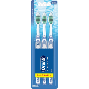 Oral-B Toothbrush 3pcs Classic Care Medium (NL/FR/DE/IT)