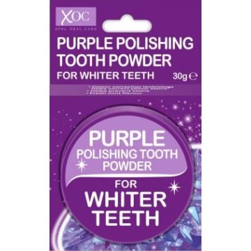 XOC Tooth Powder 30g Purple Polishing For Whiter Teeth  (NL/EN/FR/DE)