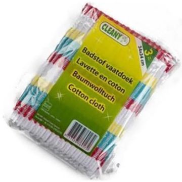Cleany Cotton Wipes 3pcs 34x34cm 3pcs (NL/EN/FR/DE)