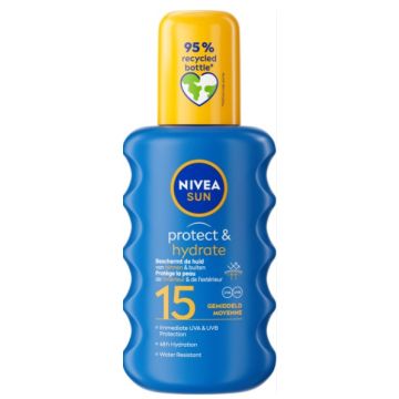 Nivea Sun Cream Spray 200ml SPF15 Protect & Hydrate (NL/FR/DE)