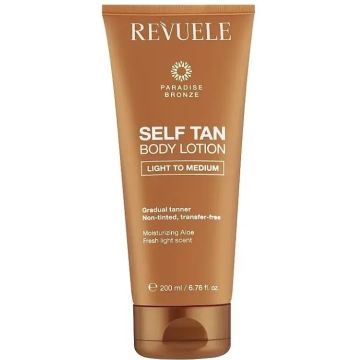 Revuele Self Tan Body Lotion 200ml Light To Medium  (NL/EN/FR/DE)
