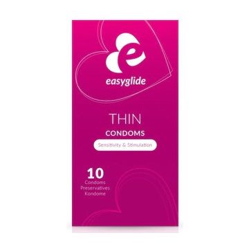 EasyGlide Condoms 10pcs Thin (EN/FR/DE)