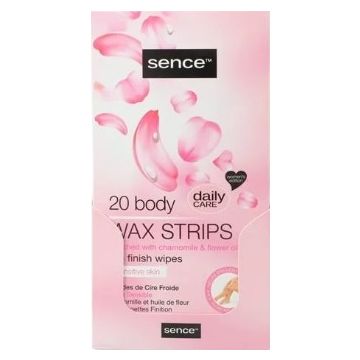 Sence Body Wax Strips 12pcs Sensitive Skin (NL/EN/FR/DE)