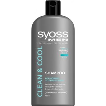Syoss Shampoo 500ml Men Clean & Cool (FR/EN)