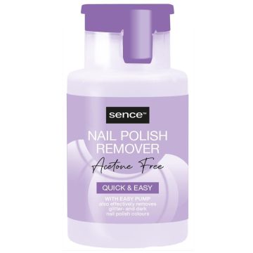 Sence Nail Polish Remover 150ml Pump Acetone Free (NL/EN/FR/DE)