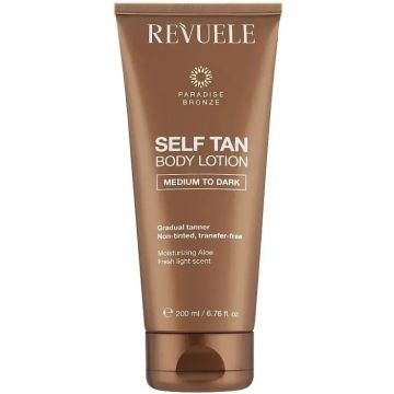 Revuele Self Tan Body Lotion 200ml Medium To Dark  (NL/EN/FR/DE)