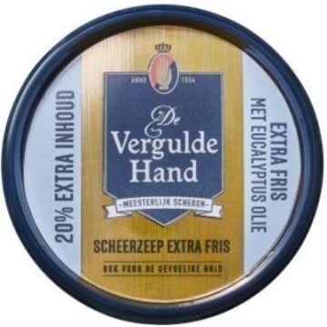 Vergulde Hand Shaving Soap Bar 75gr Fresh (NL/EN/FR/DE)