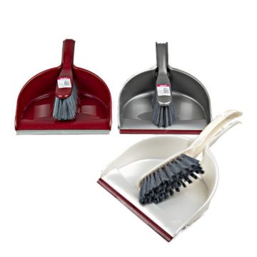 Cleany Dustpan Set Compact Muliple Colors (EN/PL)
