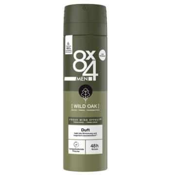 8x4 Deo Spray 150ml Men  Wild Oak No.8 (DE)