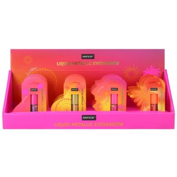 Sence Shelf Display 12pcs Eye Shadow 1,5gr Liquid Metallic 4ass Festive Heat (NL/EN/FR/DE)