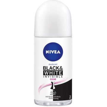 Nivea Deo Roll-On 50ml B&W Invisible Clear (EN/IN)