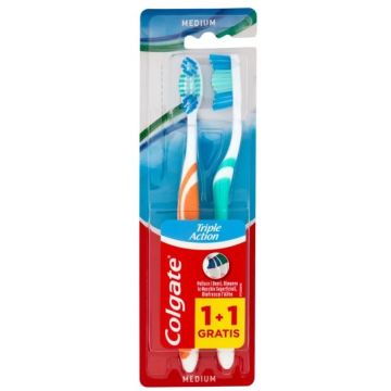 Colgate Toothbrush Triple Action 2pcs (EN/AR)