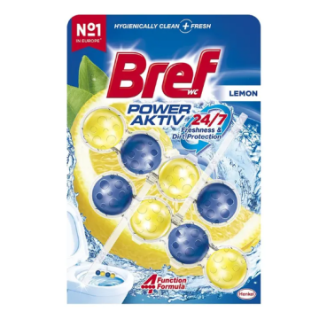 Bref Toilet Block 2x50gr Power Activ Lemon (AZ/KK/TR)