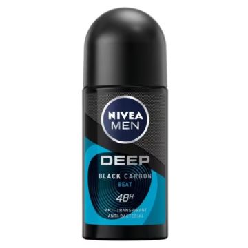 Nivea Deo Roll-On 50ml Men Deep Black Carbon Beat (NL/FR)