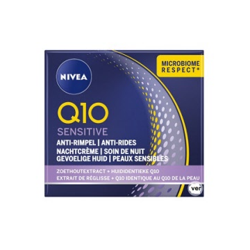 Nivea Night Cream 50ml Q10 Sensitive Anti Rides (NL/EN)